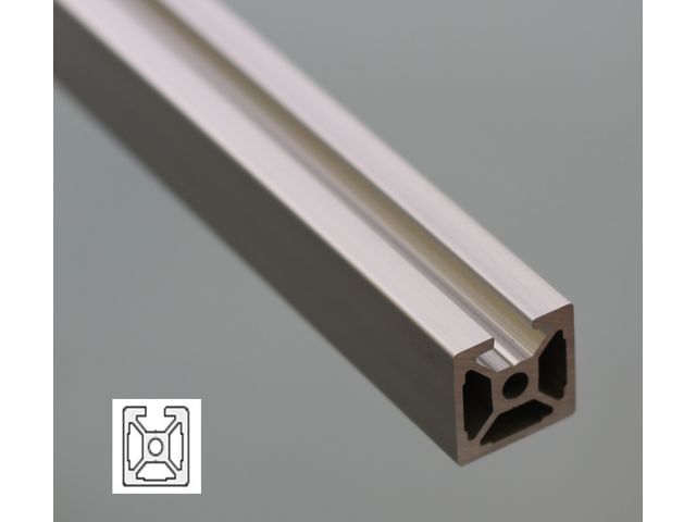 Flat aluminium profile 50x10 – 6mm slot