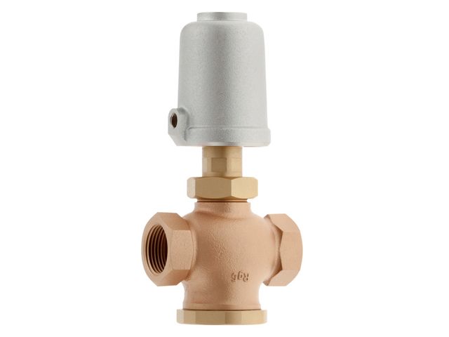Three-way valve made from bronze type Contact & Salzer Control Systems