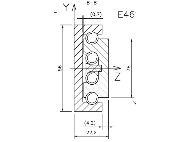 Rail linear rails Steel E46