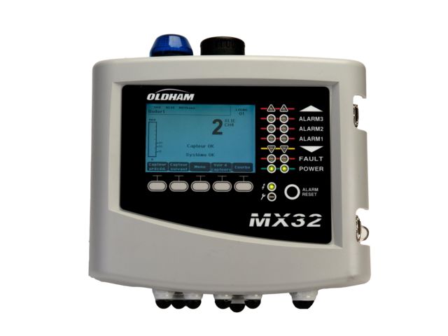 Monitor Multiple Gas Detectors - MX 32 Digital and Analog Controller