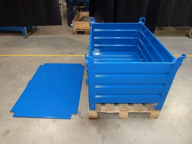 Sheet metal crate