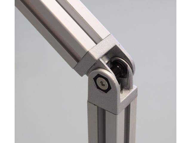 Free Angle Brackets - for 2 profiles ends - 3 mm slot - 30x30 aluminium profile