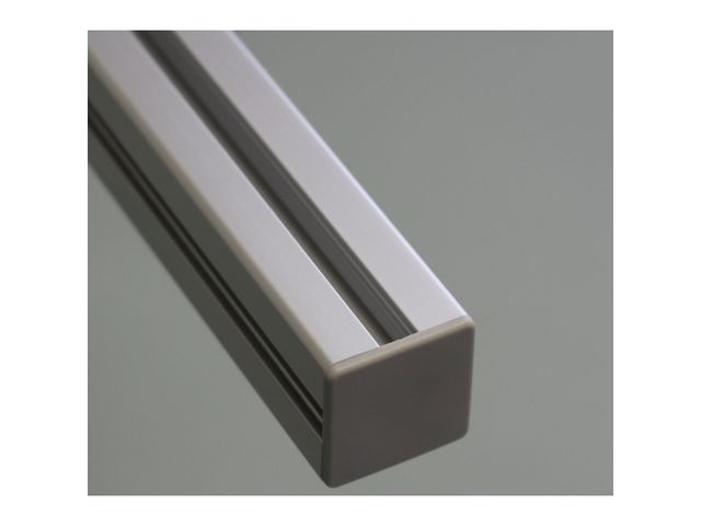 Angle 60° End Cap 30x30 8 mm slot profile - Grey