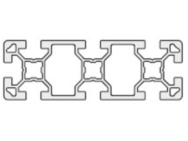 Aluminium profile 40x120 10mm slot