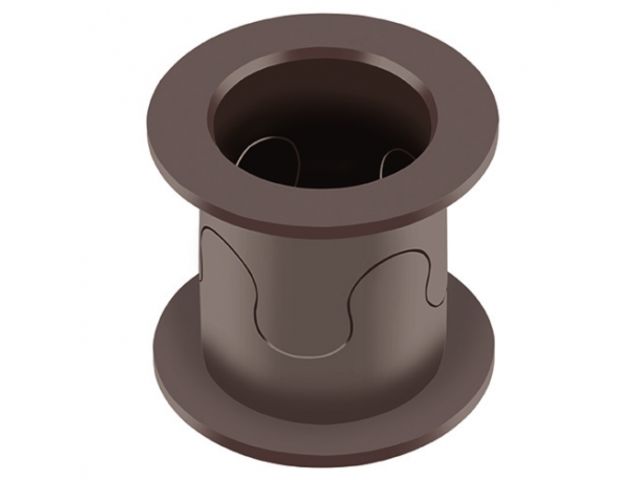 Solid polymer double flange bearing assembly : FLASH-CLICK® 