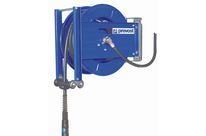 Compressed air hose reel / automatic / safety retracting