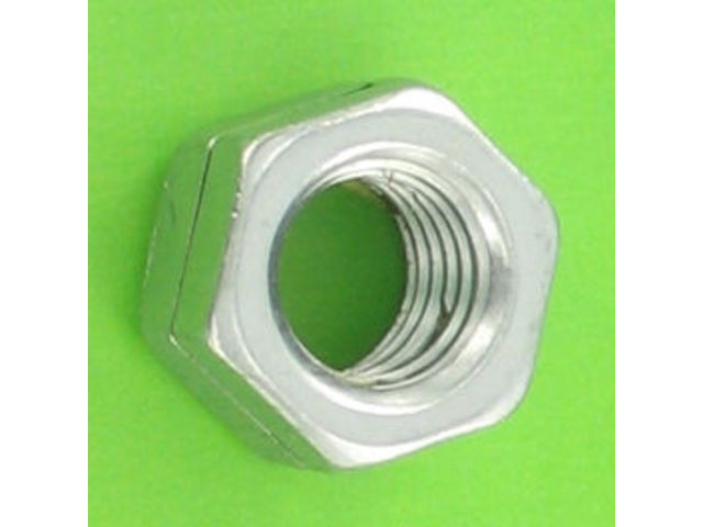 Nuts : Self-Locking Nuts - Single Slot Self-Locking Nut - ESN H100 Nut, White Zinc Steel