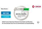 DKSH France Receives Platinum EcoVadis Certification for the Second Year for its Commitment to Sustainability