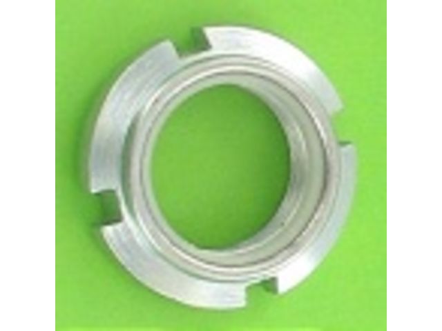 Nuts : Self-Locking Nuts - Slotted Nut, Nylon Ring, White Zinc Steel