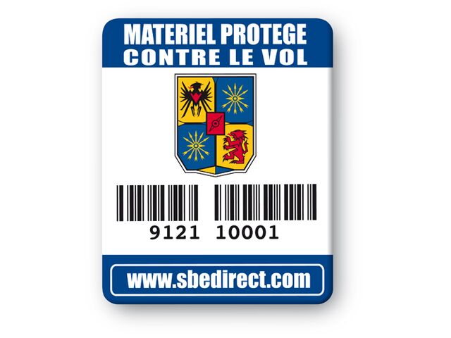 SBE Laptop Security Tag, Color Printing