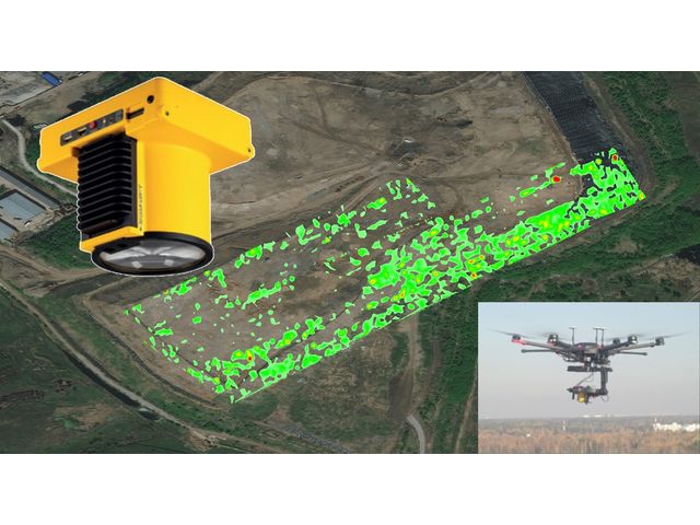 TDLAS Laser Falcon methane detector for leak detection and quantification